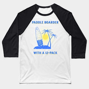 Paddle Boarders with a 12-pack Baseball T-Shirt